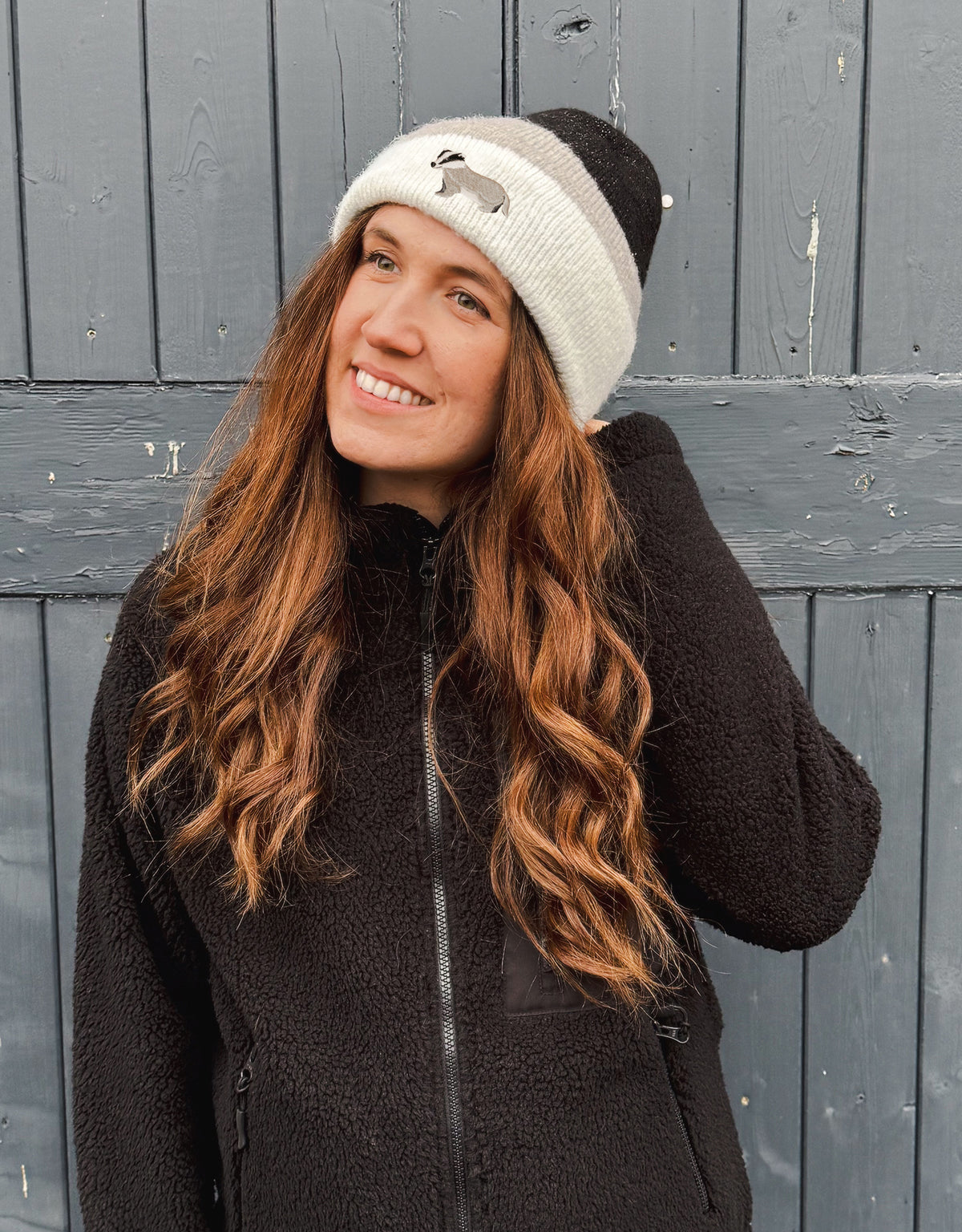 Badger Embroidered Tonal Beanie