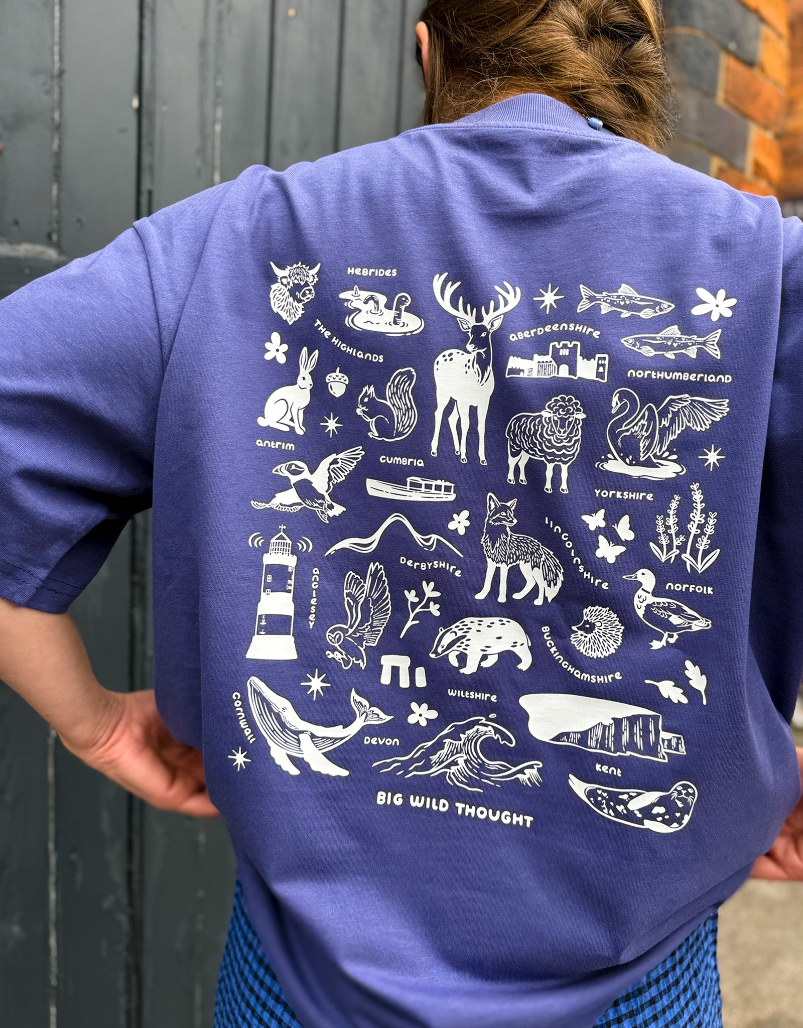 All Things British Printed Unisex Oversized Tee