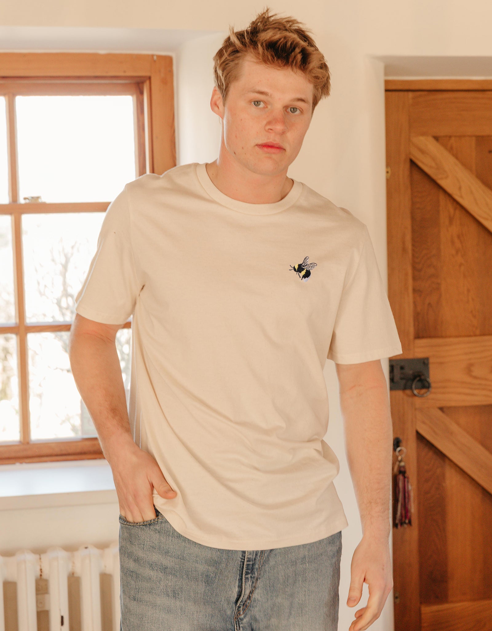 Bumblebee Embroidered Unisex T-Shirt