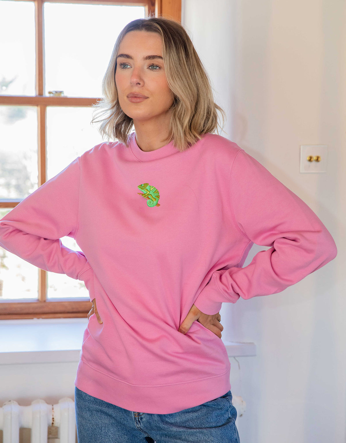 Chameleon Embroidered Unisex Sweatshirt