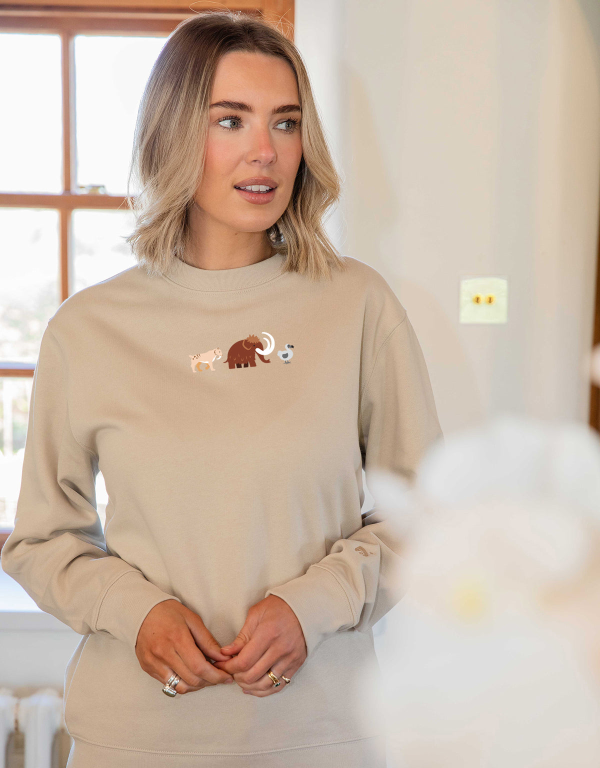 Extinct Embroidered Unisex Sweatshirt