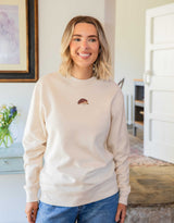 Hedgehog Embroidered Unisex Sweatshirt