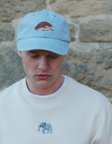 Hedgehog Embroidered Vintage Cap