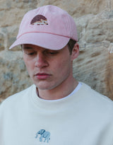 Hedgehog Embroidered Vintage Cap