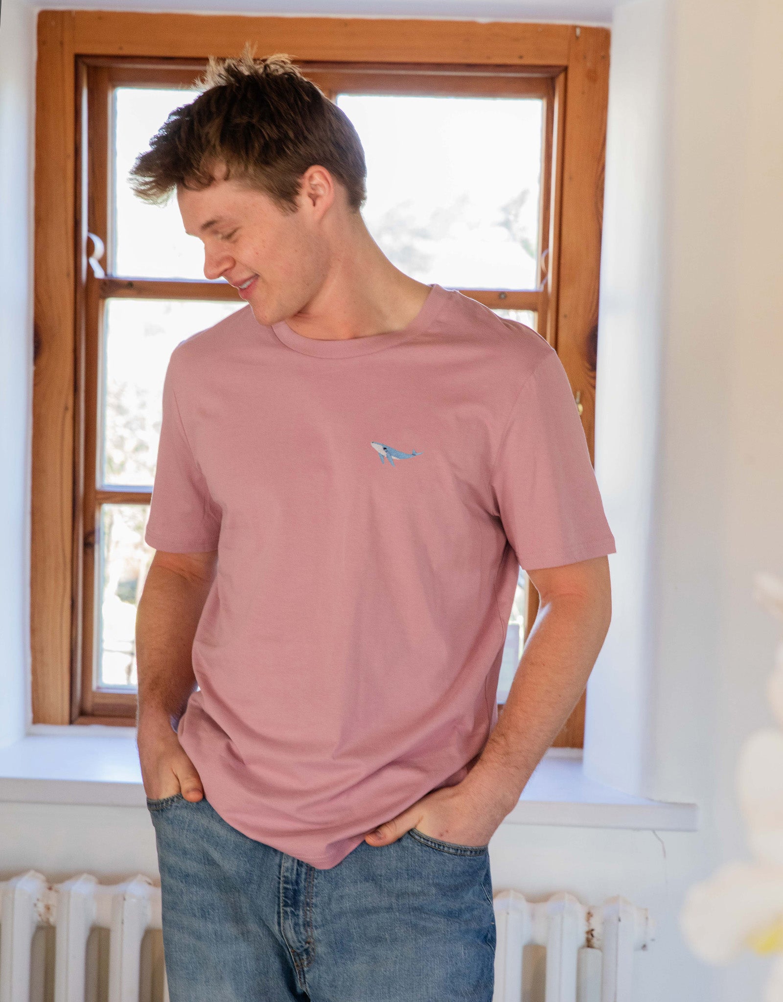 Humpback Whale Embroidered Unisex T-Shirt