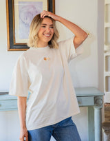 Lion Embroidered Unisex Oversized Tee