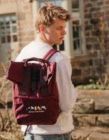Protect Our Oceans Embroidered Fold-Top Backpack