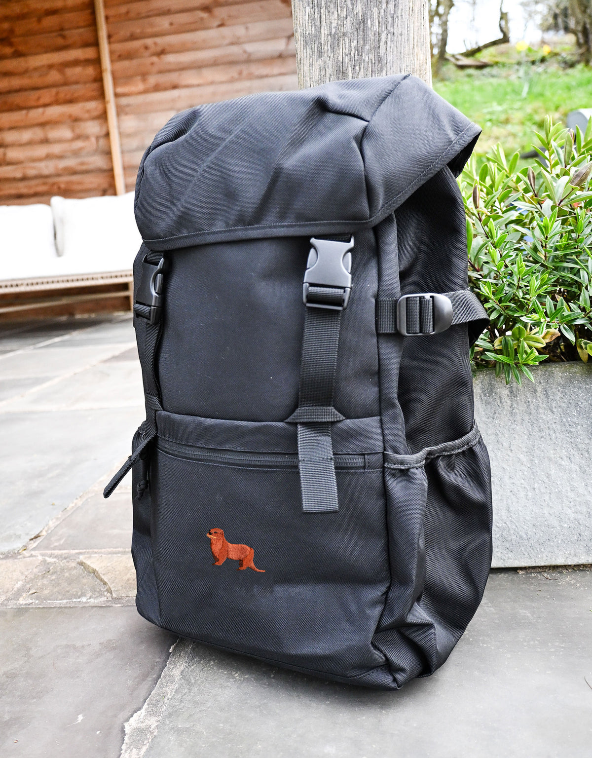 Otter Embroidered Recycled Rucksack