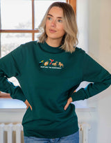 Nurture The Rainforest Embroidered Unisex Sweatshirt
