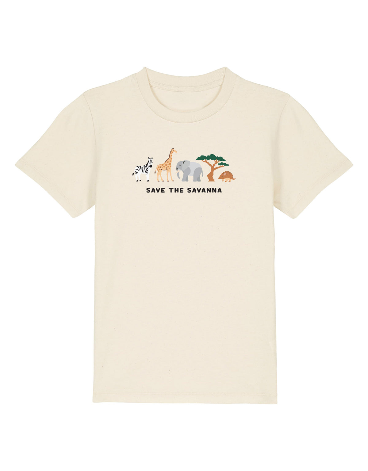 Save The Savanna Embroidered Childrens T-Shirt