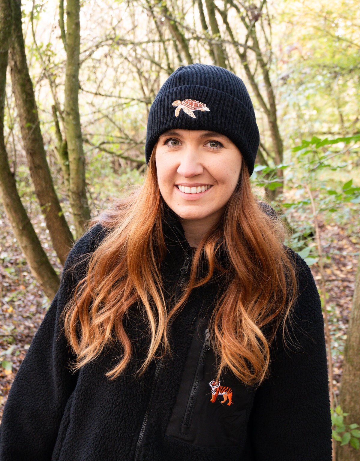 Sea Turtle Embroidered Beanie