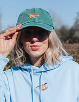 Sea Turtle Embroidered Vintage Cap