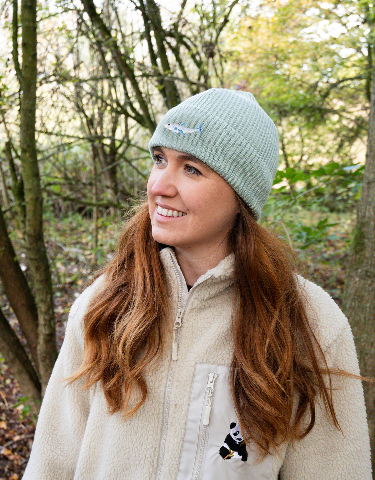 Shark Embroidered Beanie