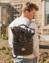 Sloth Embroidered Fold-Top Backpack