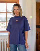 Sloth Embroidered Unisex Oversized Tee