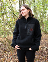 Brown Bear 1/4 Zip Recycled Polyester Fleece