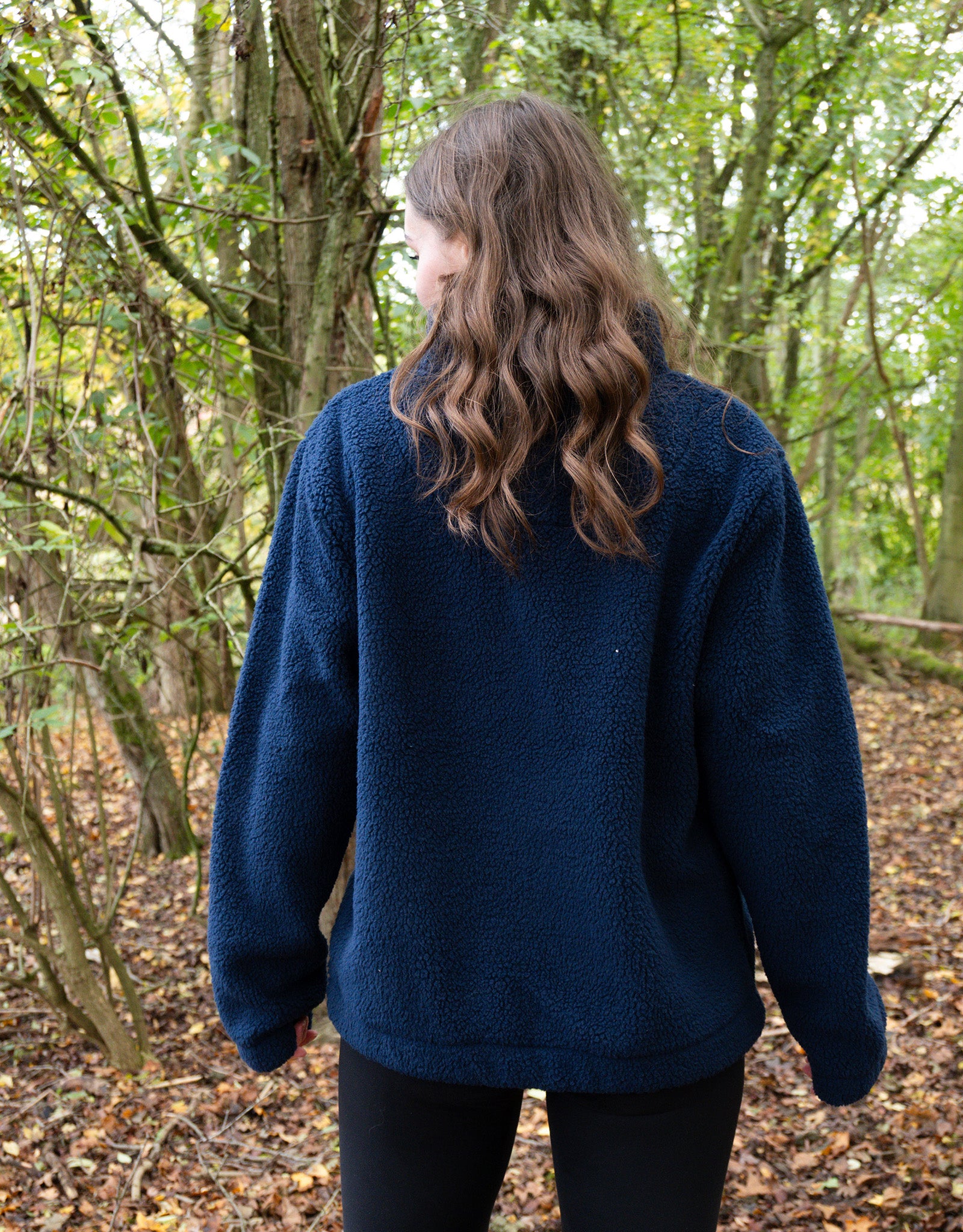 Blue Tit 1/4 Zip Recycled Polyester Fleece