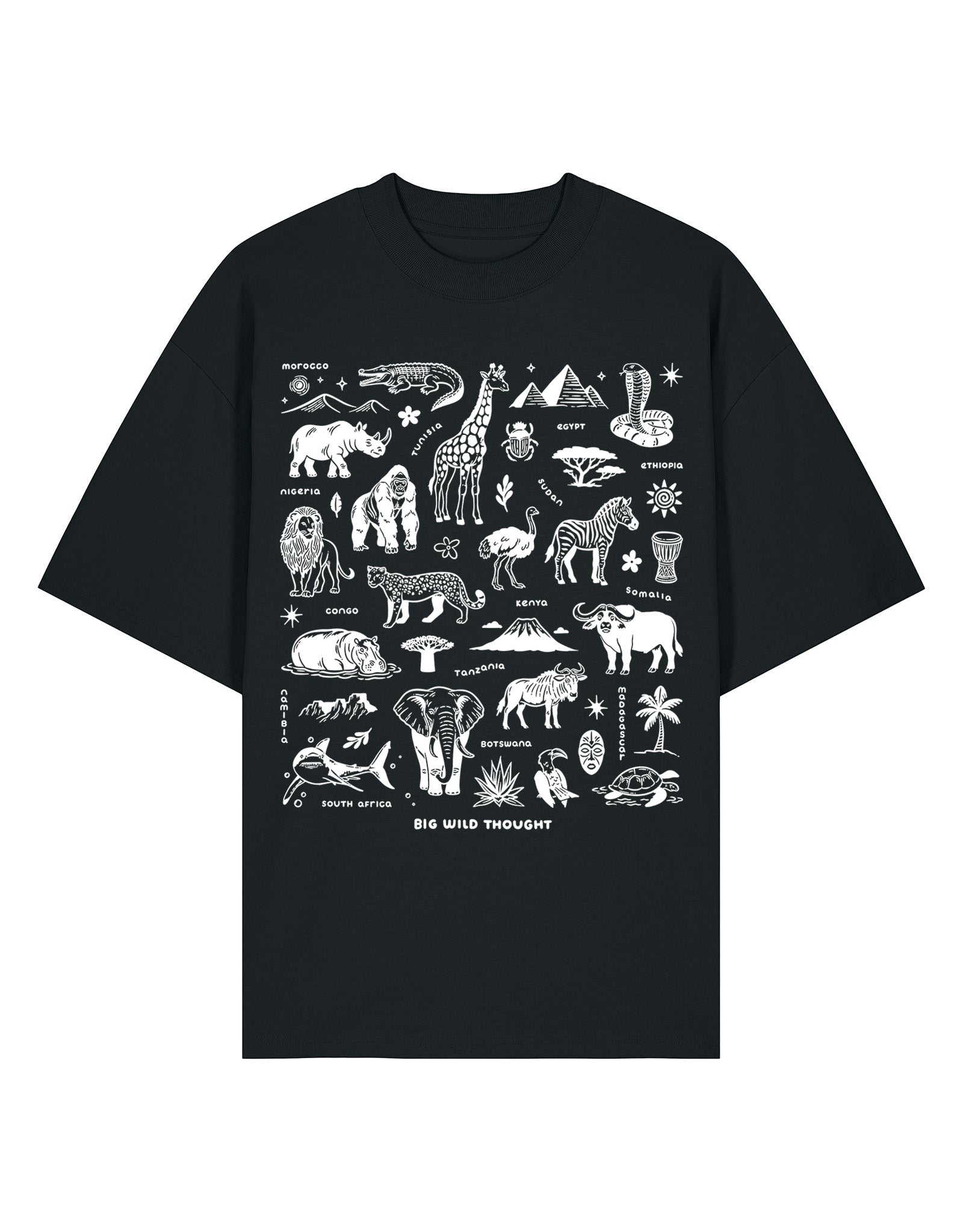 All Things African Printed Unisex Oversized Tee