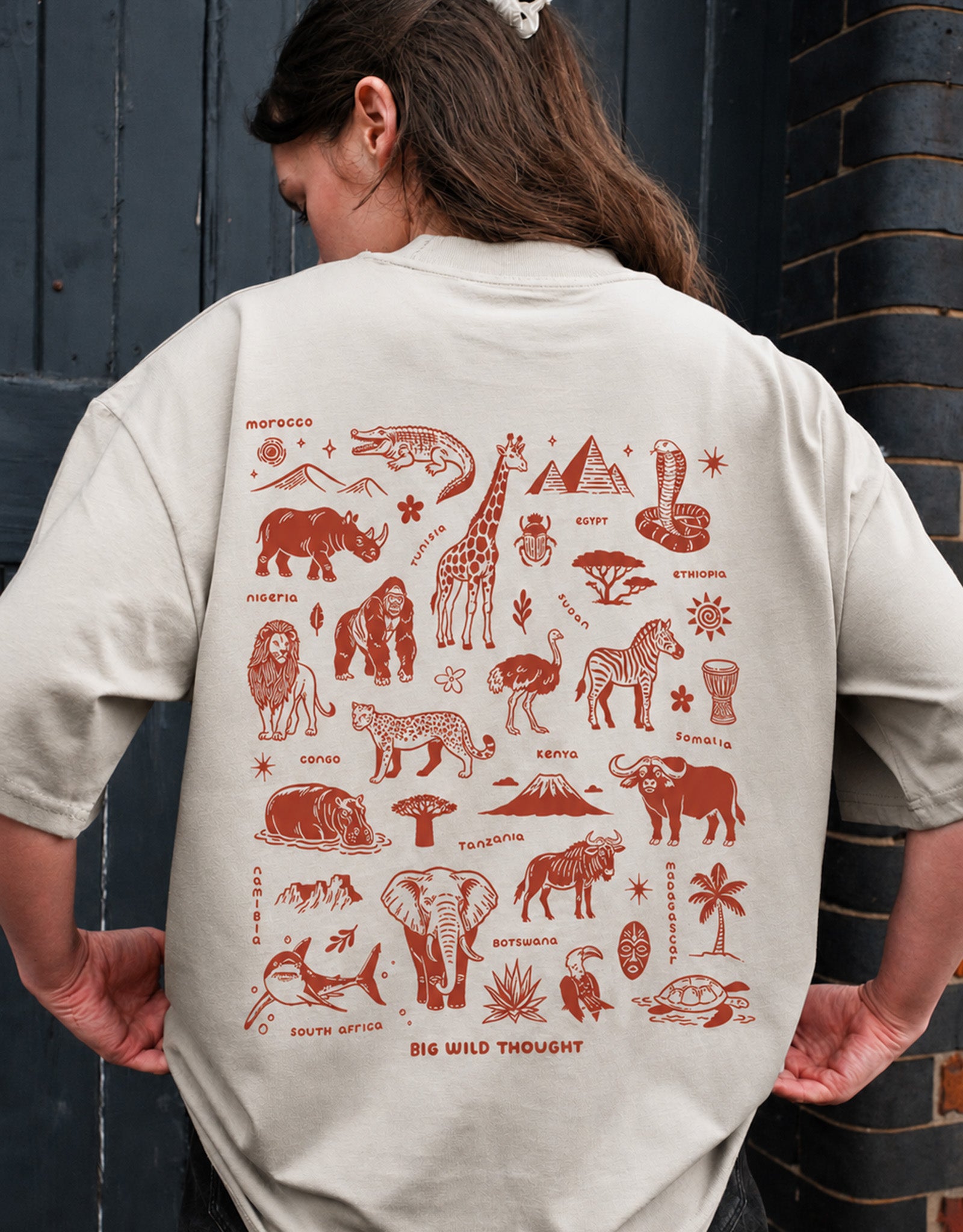 All Things African Printed Unisex Oversized Tee