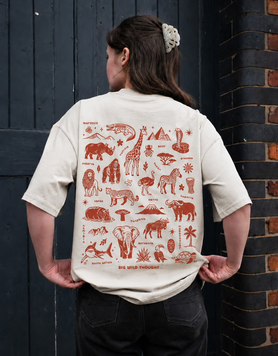 All Things African Printed Unisex Oversized Tee