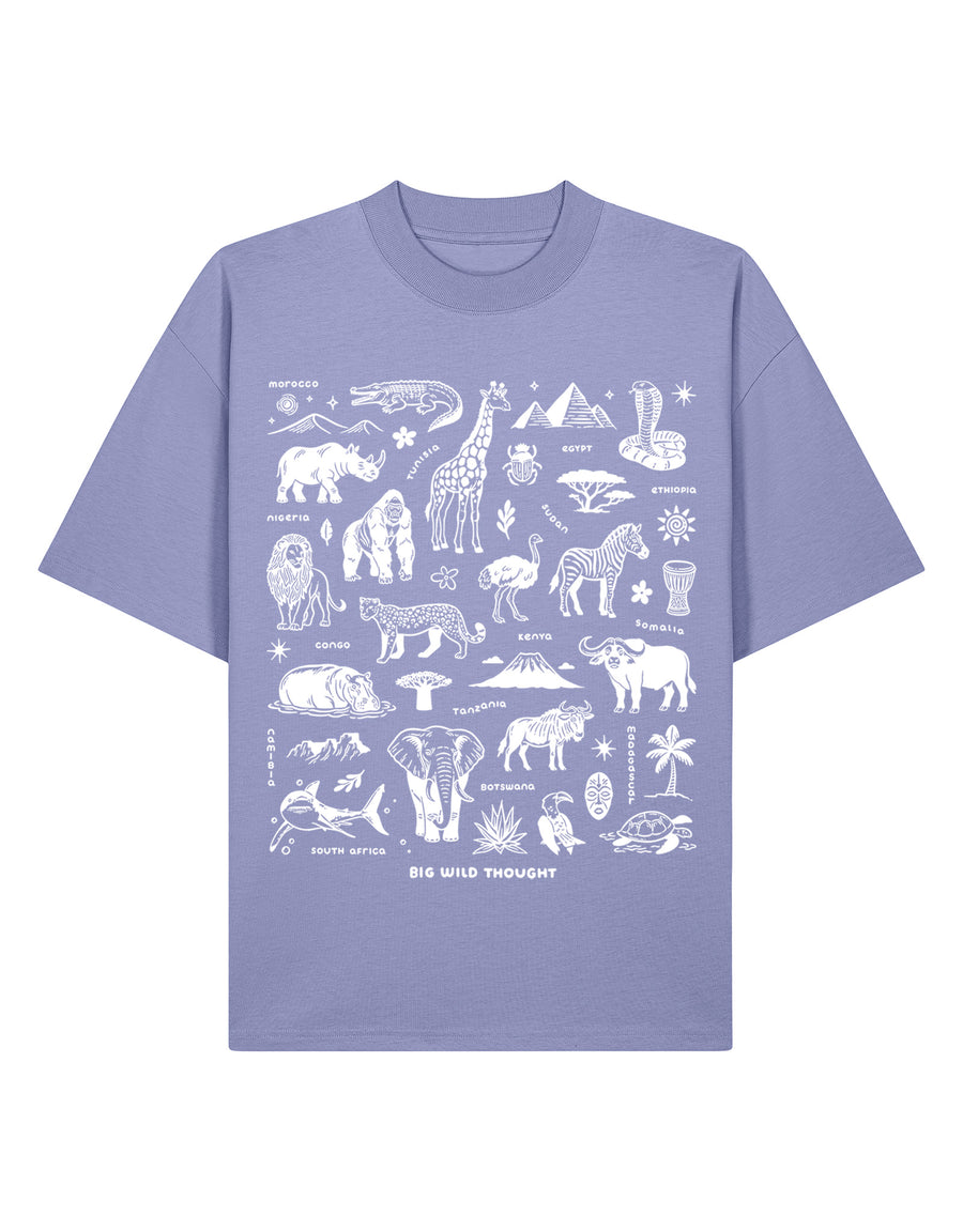 All Things African Printed Unisex Oversized Tee