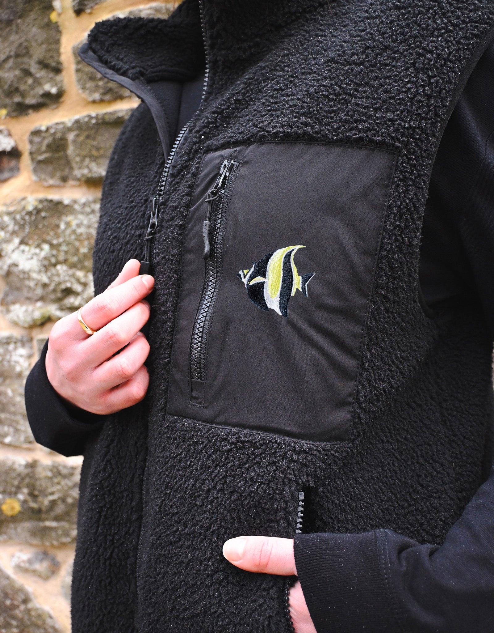 Angelfish Recycled Polyester Fleece Gilet