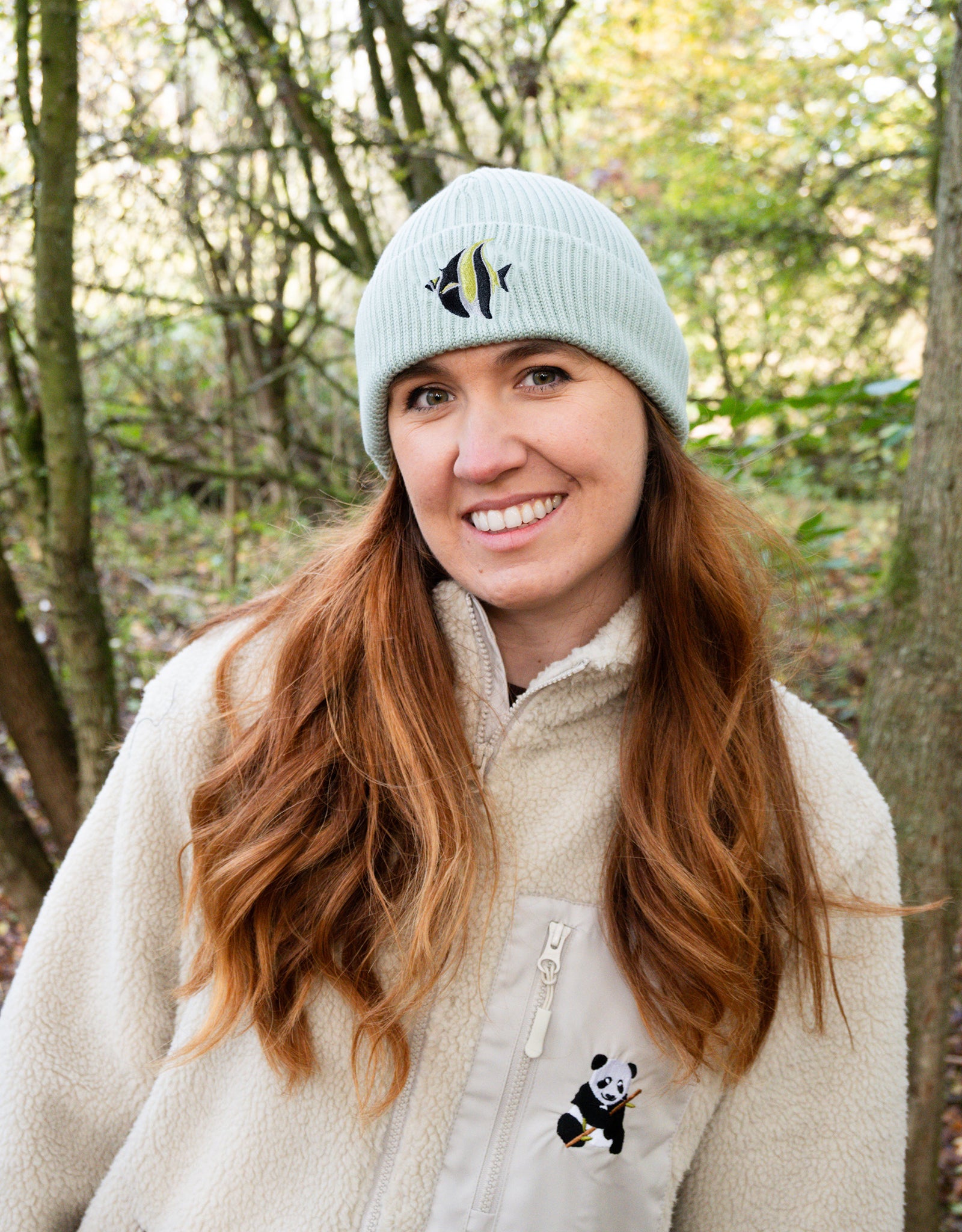 Angelfish Embroidered Beanie