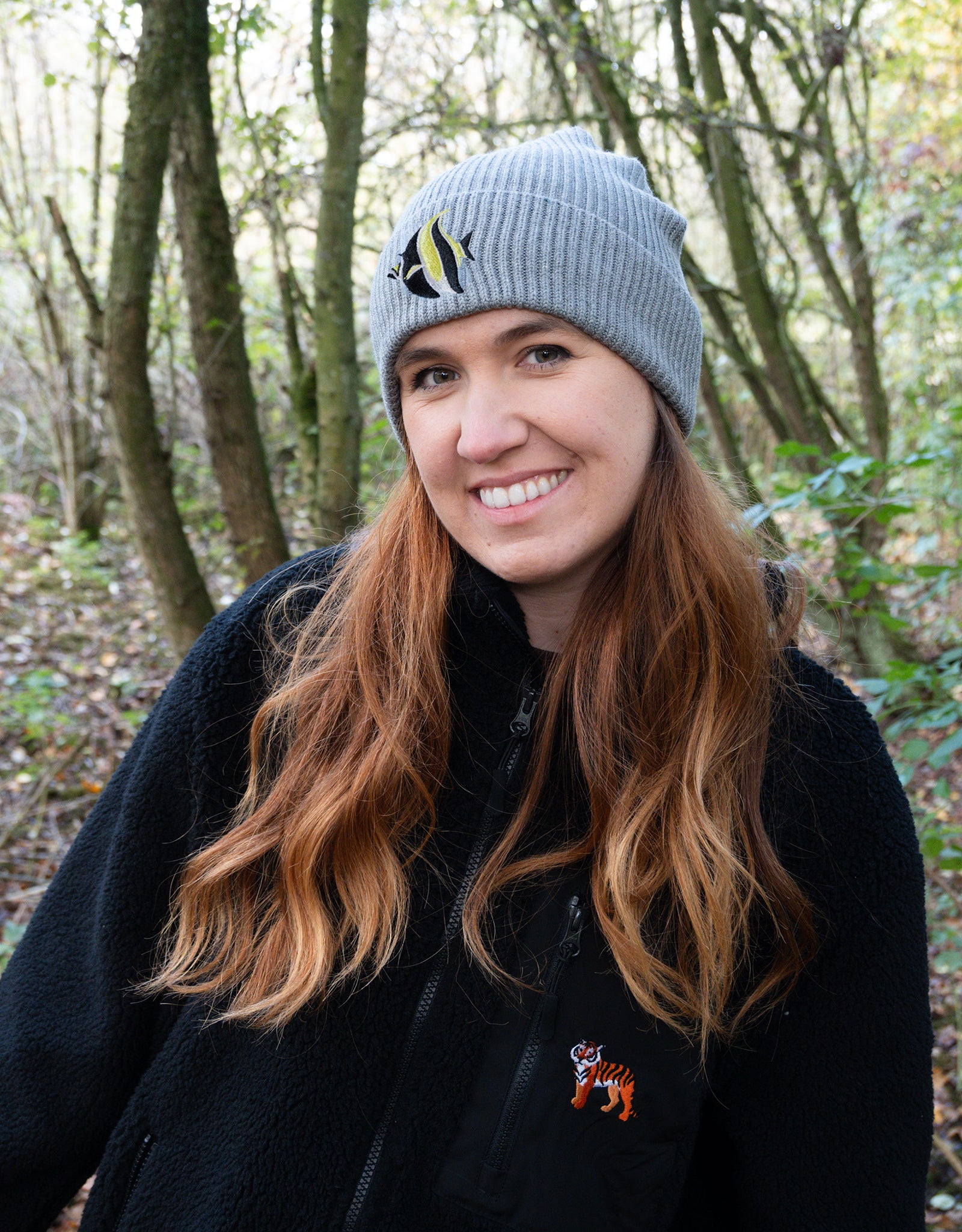 Angelfish Embroidered Beanie