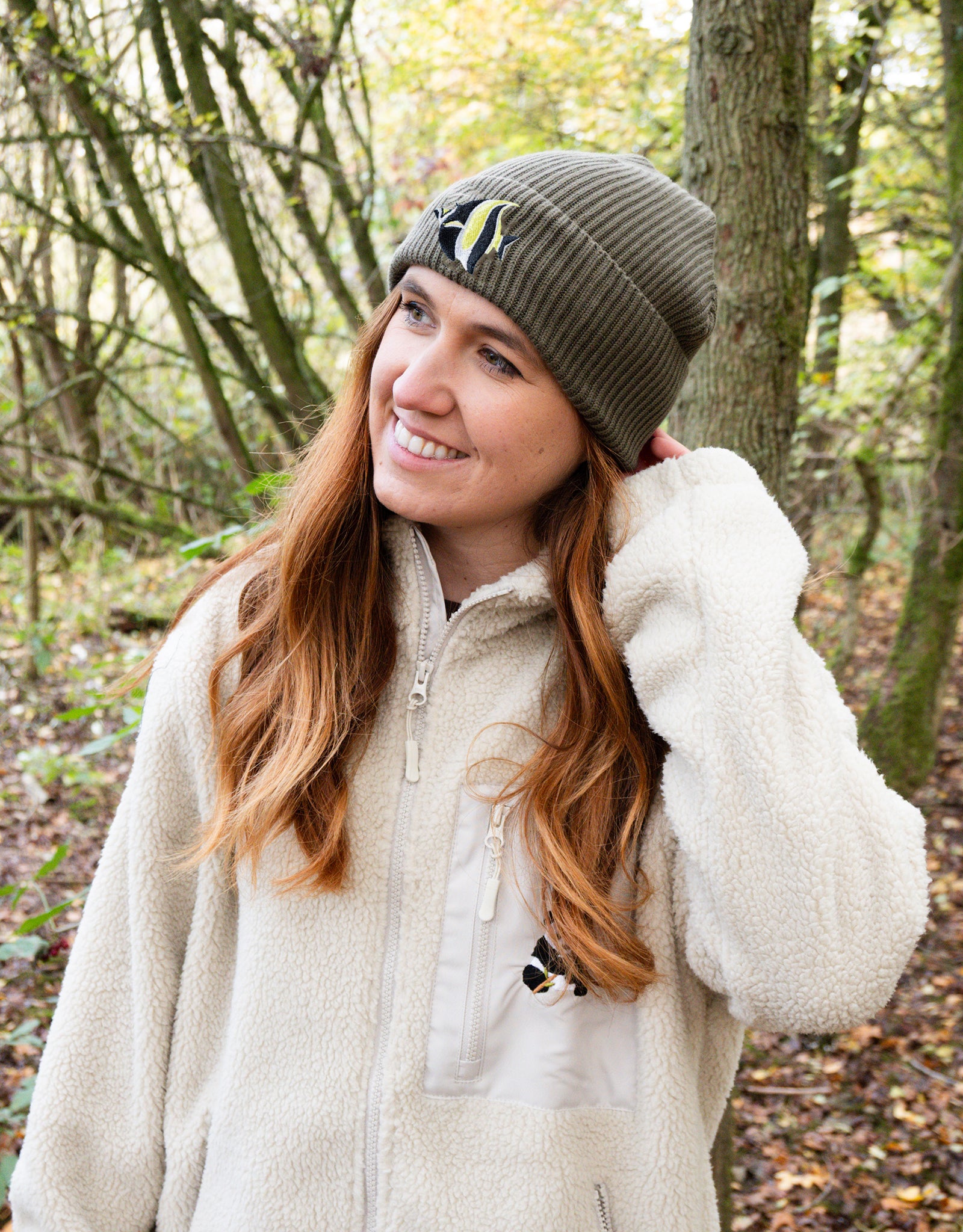 Angelfish Embroidered Beanie