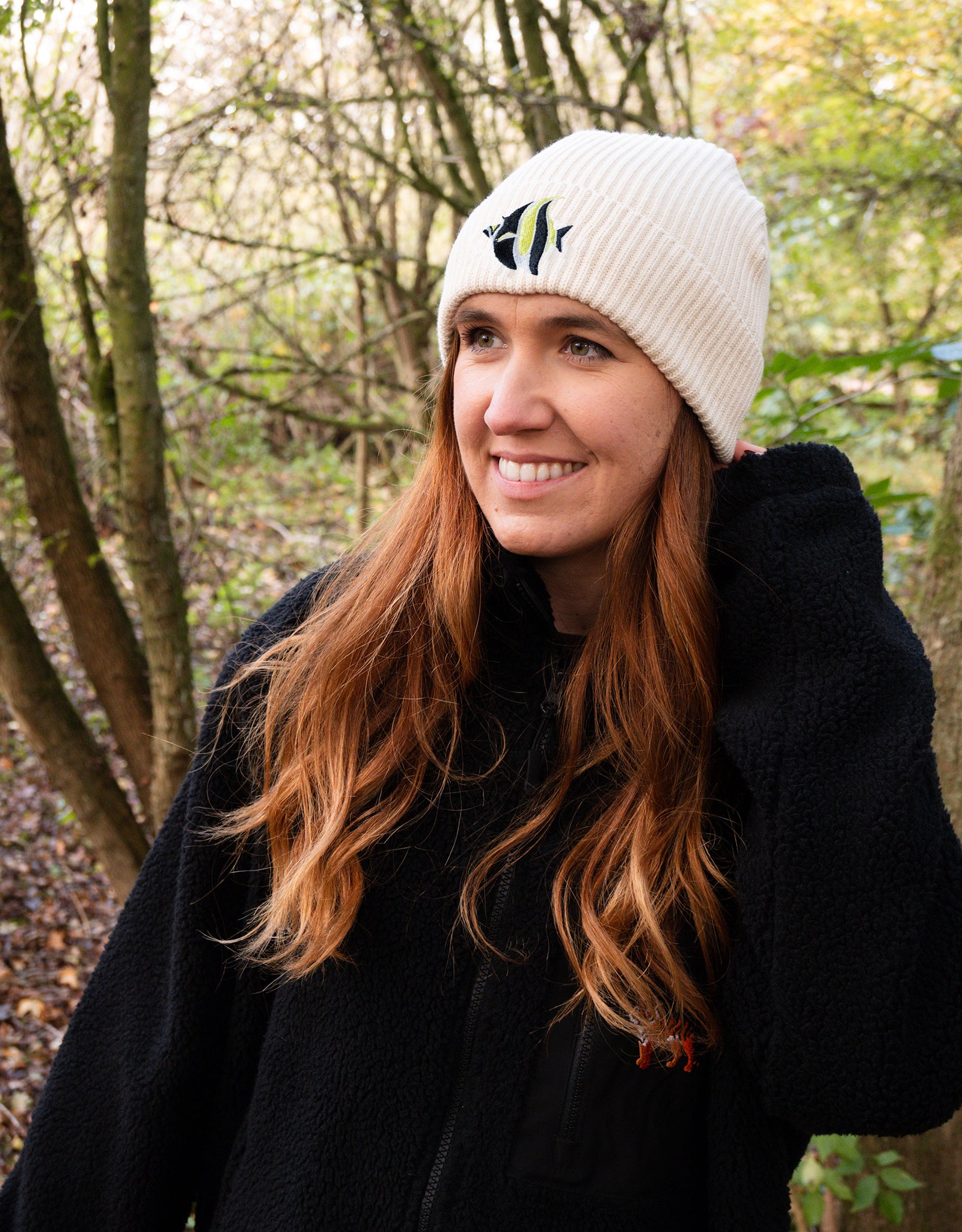 Angelfish Embroidered Beanie