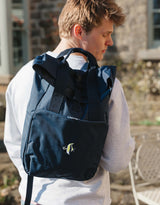Angelfish Embroidered Fold-Top Backpack