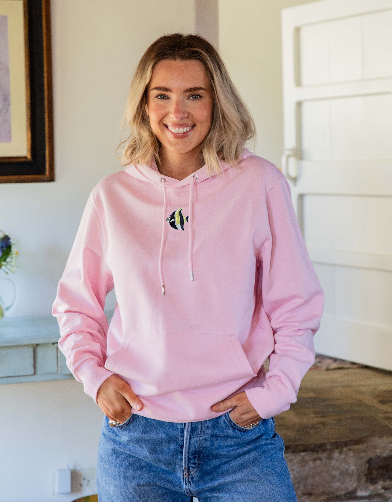 Angelfish Embroidered Unisex Hoodie