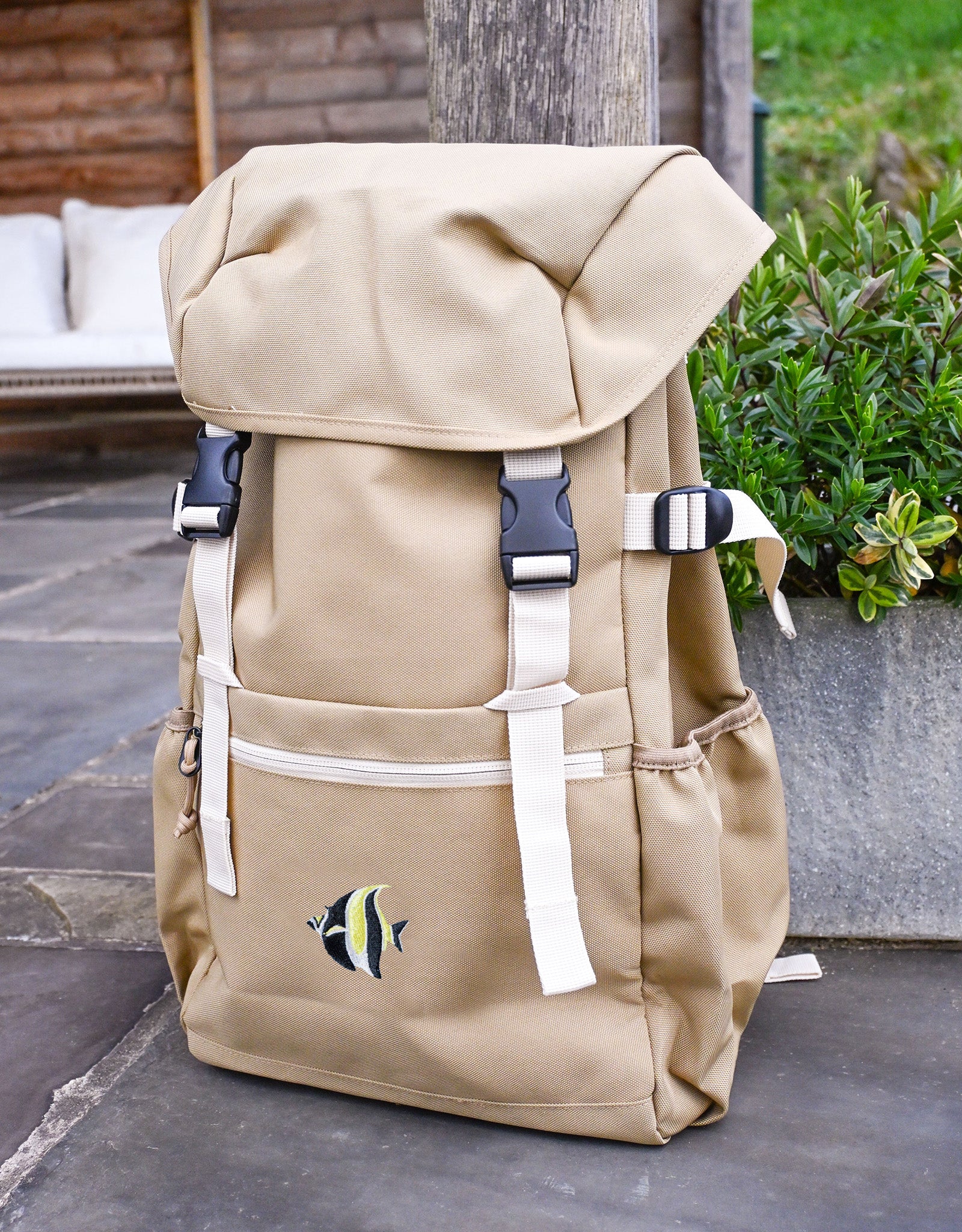 Angelfish Embroidered Recycled Rucksack