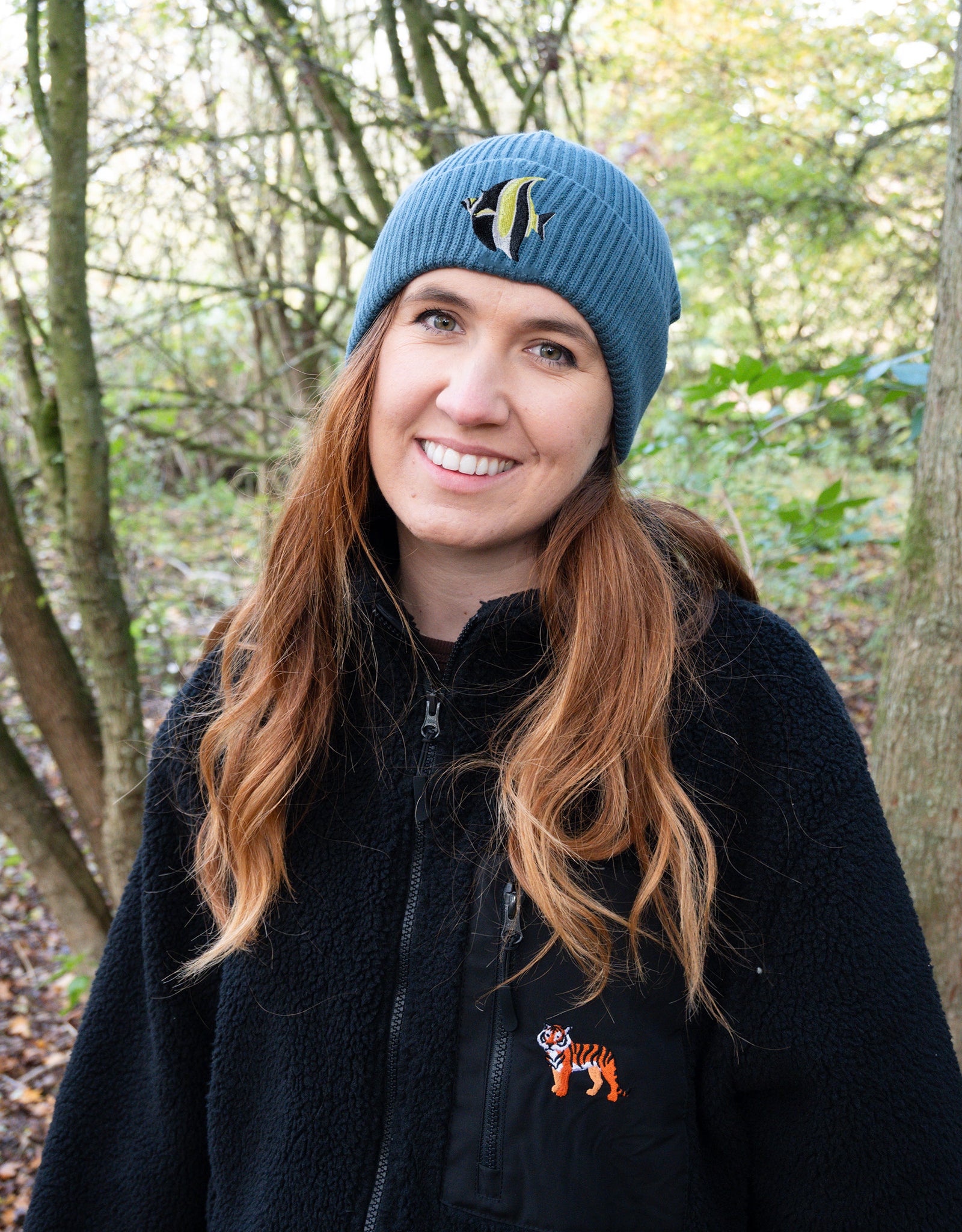 Angelfish Embroidered Beanie