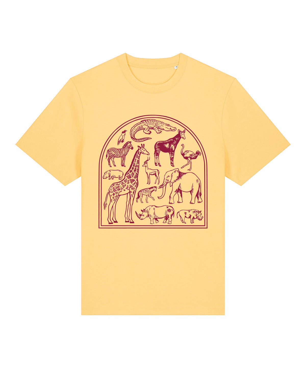 African Printed Old Style T-Shirt - 2XL *SAMPBX2*