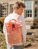 Badger Embroidered Fold-Top Backpack