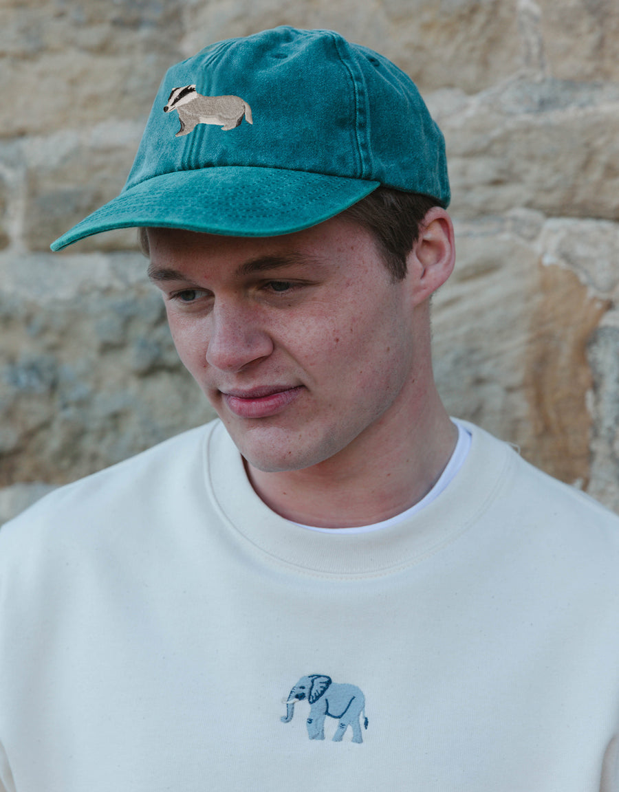 Badger Embroidered Vintage Cap