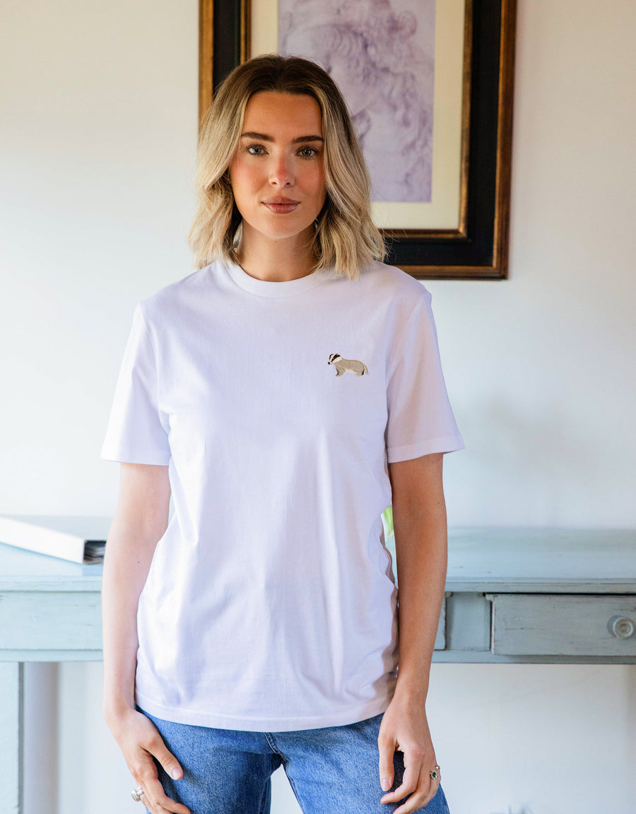 Badger Embroidered Unisex T-Shirt