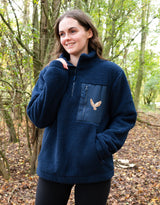 Barn Owl 1/4 Zip Recycled Polyester Fleece