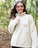 Barn Owl 1/4 Zip Recycled Polyester Fleece