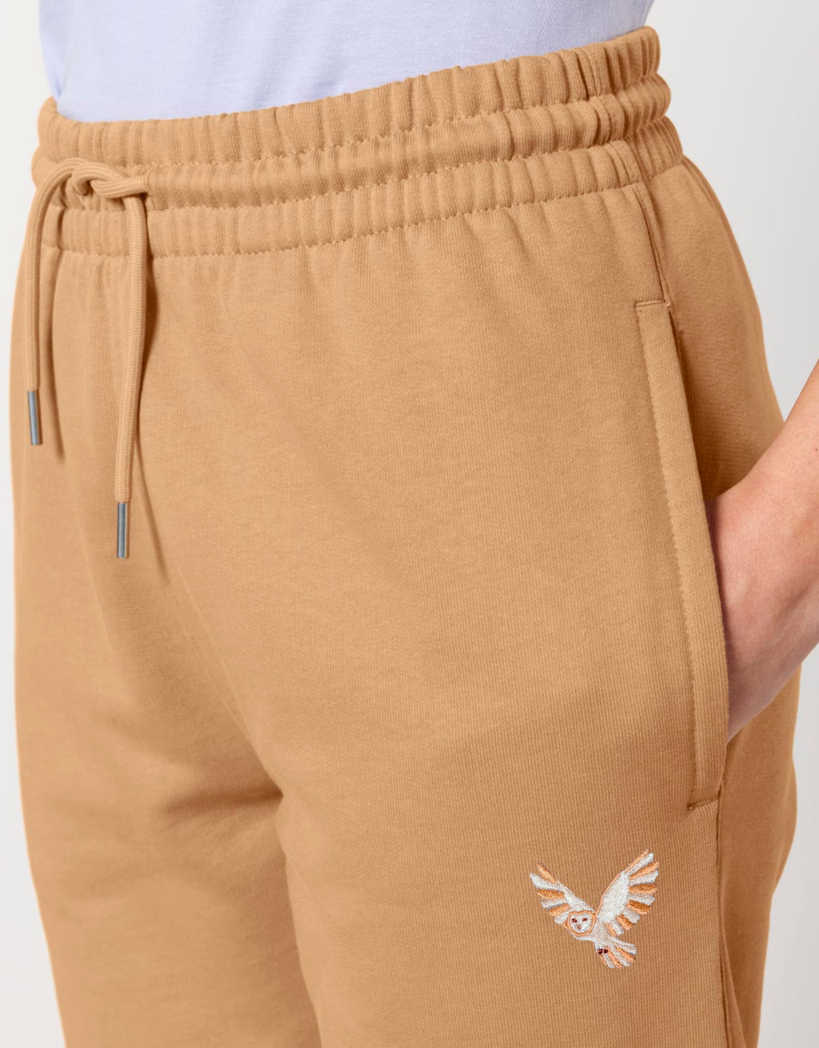 Barn Owl Embroidered Unisex Sweatpants