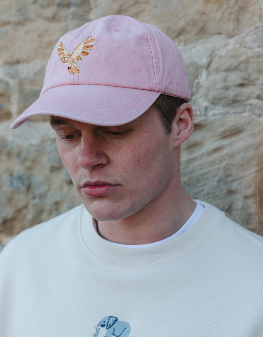 Barn Owl Embroidered Vintage Cap