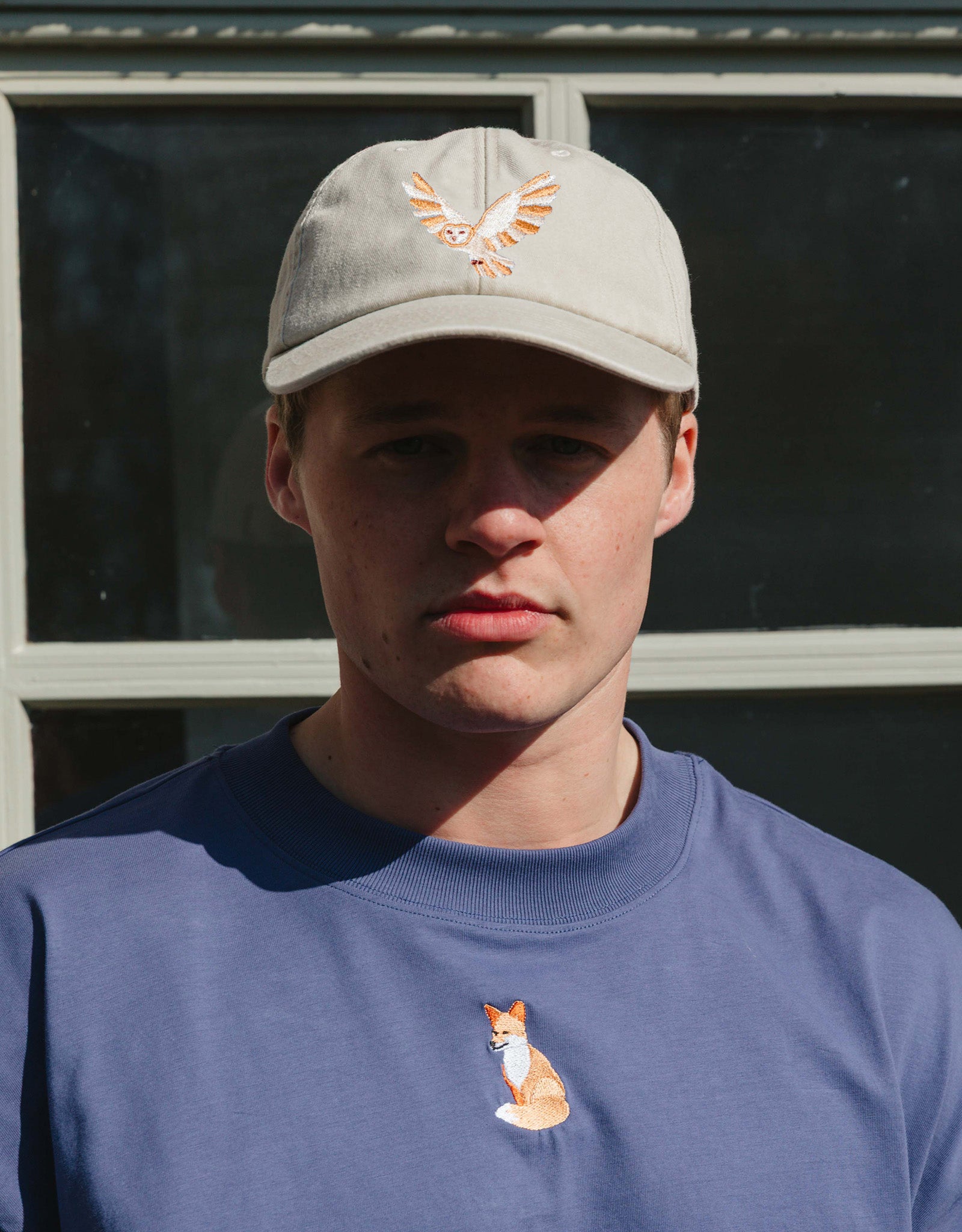 Barn Owl Embroidered Vintage Cap