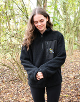 Blue Tit 1/4 Zip Recycled Polyester Fleece