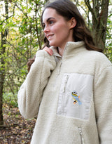 Blue Tit 1/4 Zip Recycled Polyester Fleece