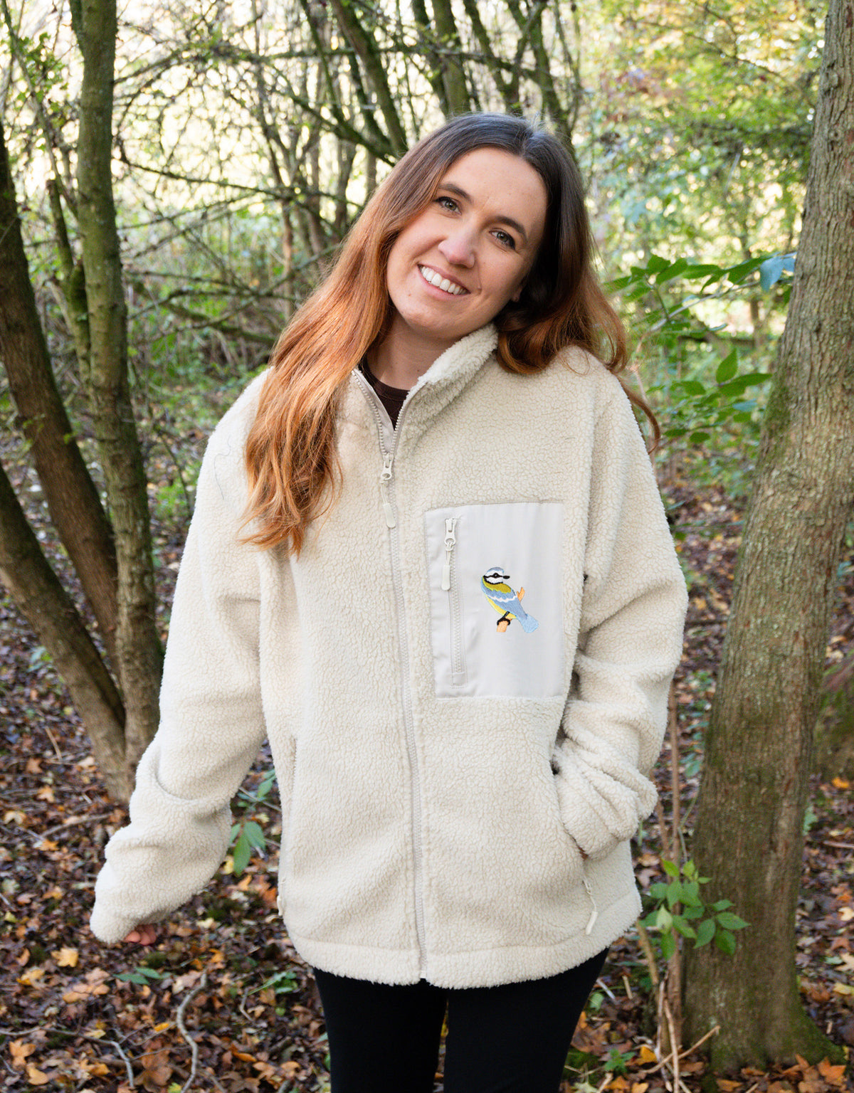 Blue Tit Full Zip Recycled Polyester Fleece