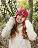 Blue Tit Embroidered Beanie