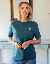 Blue Tit Embroidered Unisex T-Shirt