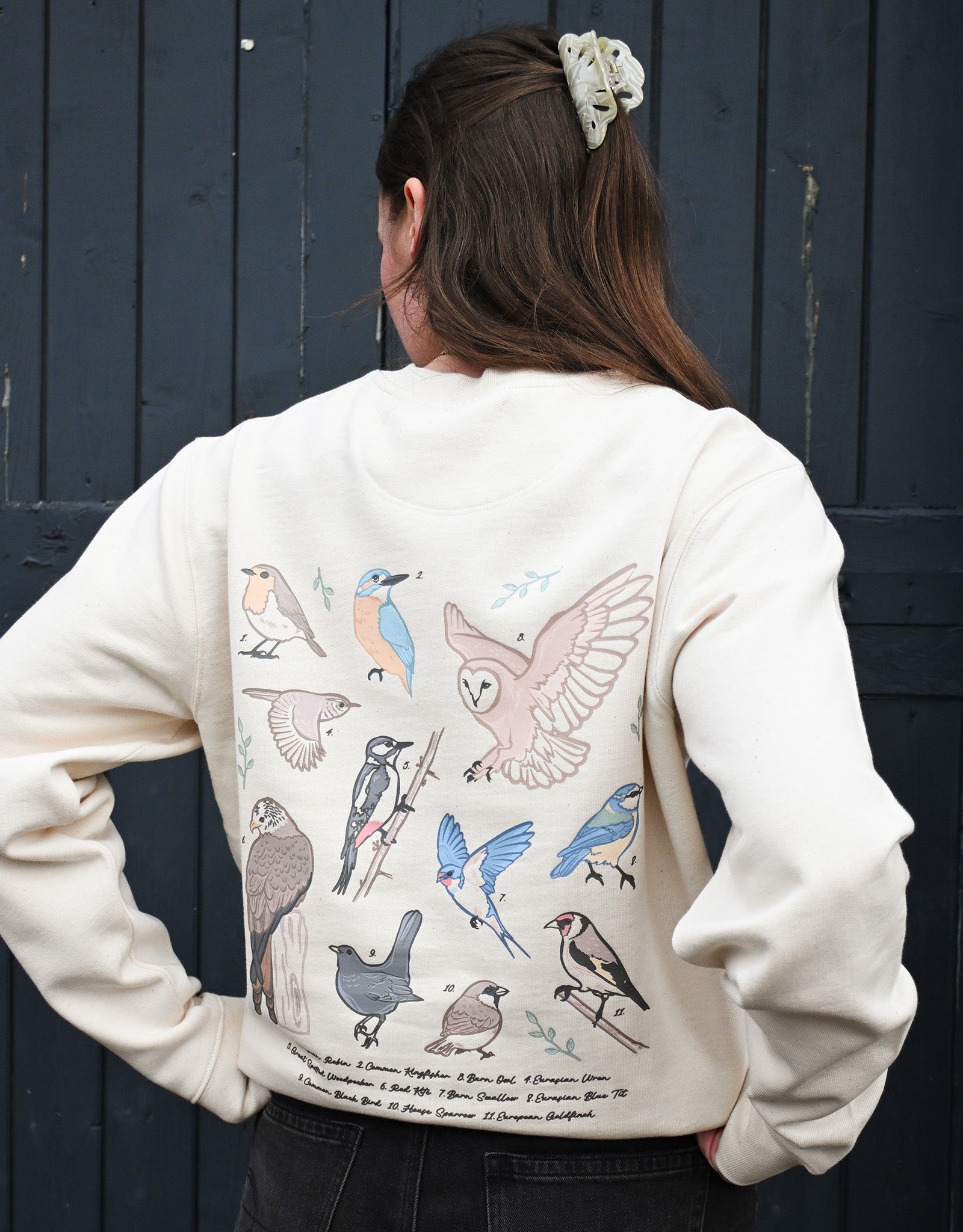 British Birds Printed Unisex Sweatshirt