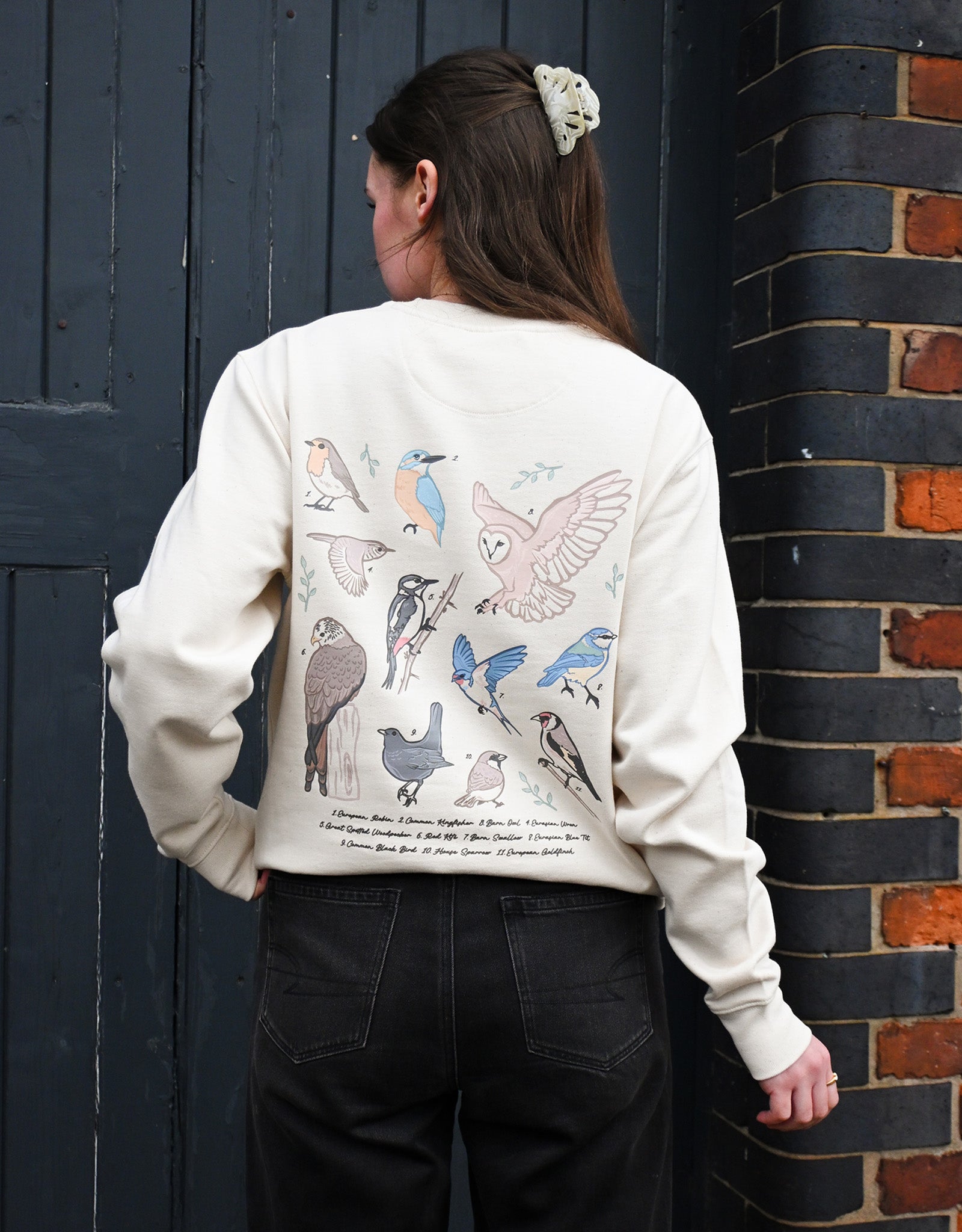 British Birds Printed Unisex Sweatshirt